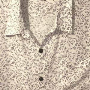 Raga Man Pattern Camp Collar Hip-look Shirt - Urban Outfitters